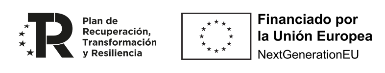 Logotipos del Plan de Recuperación, Transformación y Resiliencia y de la Unión Europea NextGenerationEU: financiado por la Unión Europea